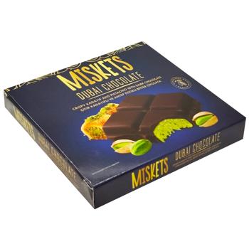 Шоколад черный Miskets с кадаифом и фисташковой 100г - купить, цены на - фото 2