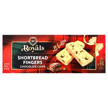 Печиво Royals Shortbread Fingers з шоколадними чипсами 135г - купити, ціни на METRO - фото 2