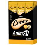 Ласощі для котів AnimAll Сreme зі смаком курки 6х15г