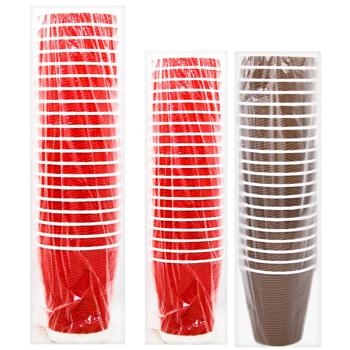 Rioba Mix Corrugated Cup 270ml 20pcs