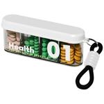 Memosan 4-Compartment Waterproof Pill Box with Lanyard White