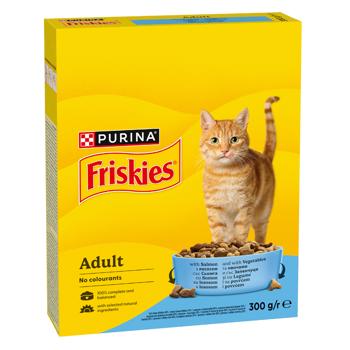 Friskies Dry Feed with Salmon and Vegetables for Adult Cats 300g - buy, prices for Chudo Market - photo 3