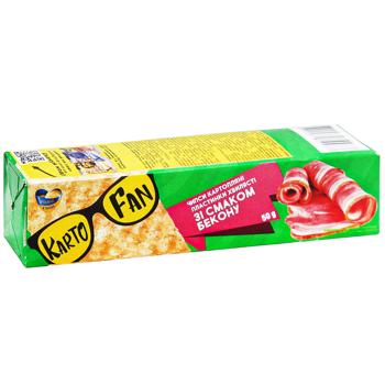 KartoFun Wavy Potato Chips with Bacon Flavor 50g - buy, prices for - photo 3