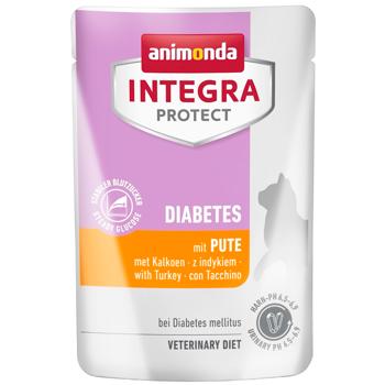 Корм вологий Integra Protect Diabetes з індичкою для котів з цукровим діабетом 85г - купити, ціни на MasterZoo - фото 1