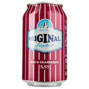 Hartwall Origina Gin & Cranberry Long Drink 5.5% 0.33l - buy, prices for Auchan - photo 1