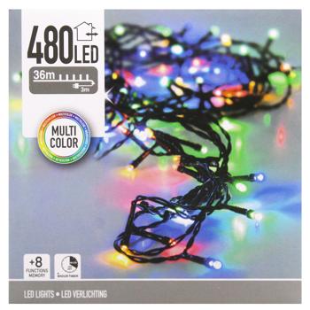 Гірлянда електрична Koopman зовнішня 480 LED 39м різнокольорова - купити, ціни на NOVUS - фото 2