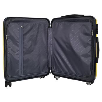 Airport Disc Yellow Suitcase 4 Wheels 50cm - buy, prices for - photo 3