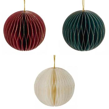 Koopman Paper Christmas Ball 8cm