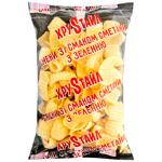 Снеки ХруSтайл зі смаком сметани з зеленню 100г