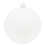 White Christmas Tree Ball 8cm