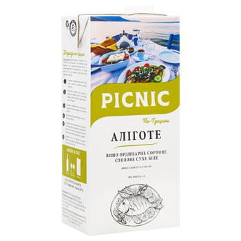 Picnic Aligote White Dry Wine 9.5-14% 1l - buy, prices for MegaMarket - photo 2