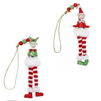 Украшение елочное Koopman Эльф 5х1,5х7,5см