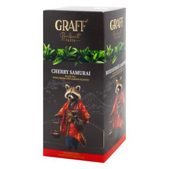 Чай черный Graff Cherry Samurai 1,5г*20шт - купить, цены на МегаМаркет - фото 1