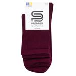 Носки Premier Socks Премиум женские с высокой резинкой р.23-25 бордовый