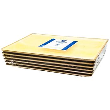 Тарілка Metro Professional Madleen жовтий 30х20см 6шт - купити, ціни на - фото 3