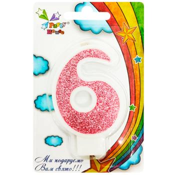 Party House Figure 6 Pink Candle