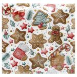 Салфетки столовые La Fleur Пряничный бум 2-слойные 33*33см 16шт
