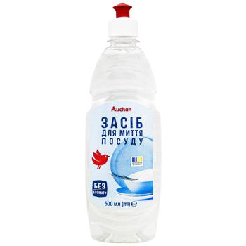 Засіб для миття посуду Auchan без аромату 500мл
