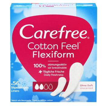 Carefree Cotton Feel Flexi Form Hygienic Pads 56pcs - buy, prices for MegaMarket - photo 1