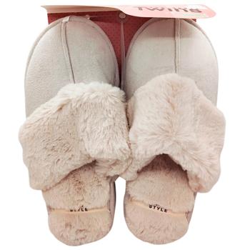 Twins 10963 HS-LUХ Сorduroy Gray Women's Slippers s.38/39 - buy, prices for Ideal - photo 1