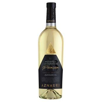 Aznauri Rkatsiteli-Chardonnay White Dry Wine 9.5-14% 0.75l - buy, prices for MegaMarket - photo 1