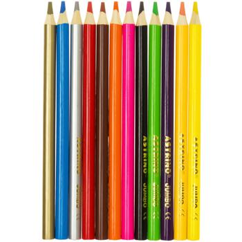 Shkolyaryk Jumbo Colored Round Pencils 12 Colors 12pcs - buy, prices for Auchan - photo 2