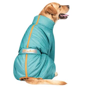 Pet Fashion Cold Raincoat for Dogs s.7XL Turquoise - buy, prices for MasterZoo - photo 3