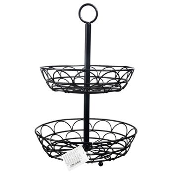 Ваза для фруктів металева подвійна - купити, ціни на Таврія В - фото 1