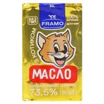 Масло Framo Крестьянское сладкосливочное 73,5% 180г