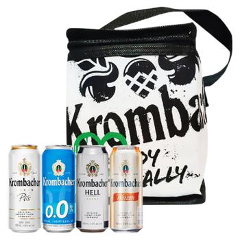 Пиво Кромбахер набір 4*0,5л.ж/б + термосумка - купити, ціни на Grono - фото 1