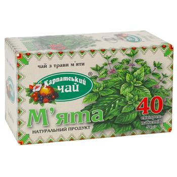 Karpatskyi Chay Mint Herbal Tea 1.35g*40pcs - buy, prices for Chudo Market - photo 1