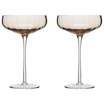 Набір келихів Ardesto Black Mars Altair для шампанського золотисті 2шт 260мл - купити, ціни на КОСМОС - фото 1