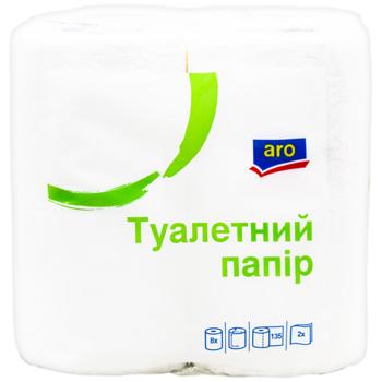 Туалетний папір Aro 2-шаровий 135 листів 8шт - купити, ціни на METRO - фото 1