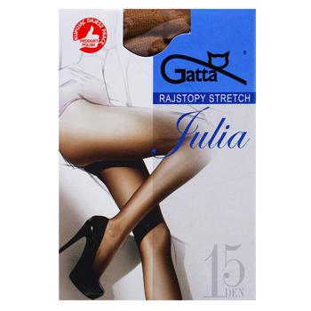 Колготи Gatta Julia Stretch 15den жіночі р.4 Golden