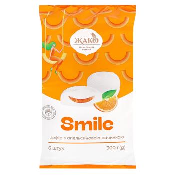 Jaco Smile Zefir with Orange Filling 300g - buy, prices for COSMOS - photo 1
