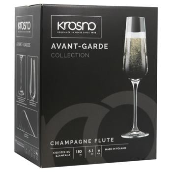 Krosno Avant-Garde Set of Glasses for Champagne 180ml 6pcs - buy, prices for MegaMarket - photo 3