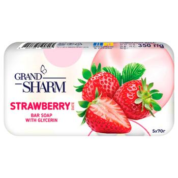 Grand Sharm Strawberry Date Solid Soap 5pcs*70g - buy, prices for Torba - photo 2