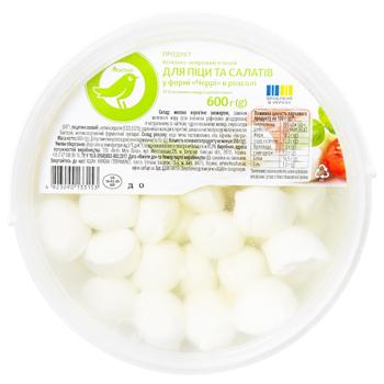 Продукт білково-жировий м'який Auchan Черрі для піци та салатів 45% 600г