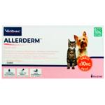 Капли Virbac Allerderm для лечения дерматозов у ​​собак и кошек до 10кг 6 пипеток
