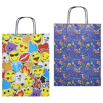 Подарочный пакет Happycom Крафт Everyday Prints 26*12*34см - купить, цены на За Раз - фото 1