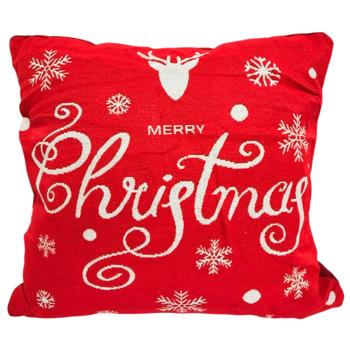 Подушка 45х45см Новорічна НР - купить, цены на Cупермаркет "Харьков" - фото 1
