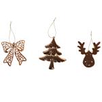 Actuel Plastic Copper Christmas Decoration 9-12cm in Assortment