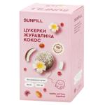 Цукерки Sunfill з журавлиною та кокосом 120г