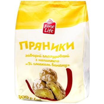 Fine Life Gingerbread with Banana Filling 300g