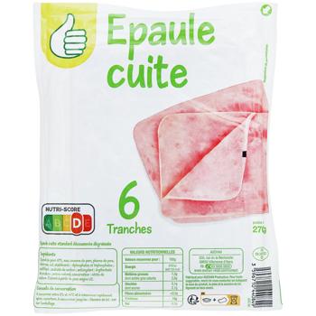 Auchan Sliced Cooked Ham 270g