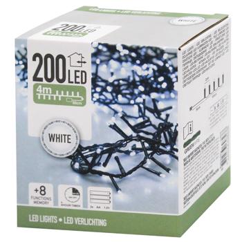 Гирлянда электрическая Koopman наружная 3хАА 200 LED 4,5м холодный белый - купить, цены на NOVUS - фото 1