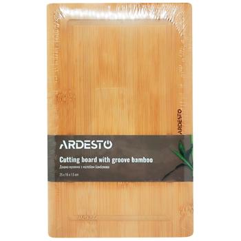 Ardesto Midori AR1425BM Bamboo Cutting Board 25*16*1.5cm - buy, prices for MegaMarket - photo 1