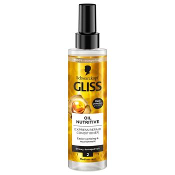 Экспресс-кондиционер Gliss Kur Oil Nutritive для сухих и поврежденных волос 200мл Экспресс-кондиционер Gliss Kur Oil Nutritive для сухих и поврежденных волос 200мл - купить, цены на - фото 2