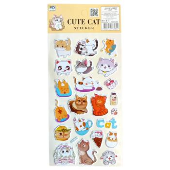Набір наліпок Malevaro Cute Cat в асортименті - купити, ціни на Auchan - фото 7