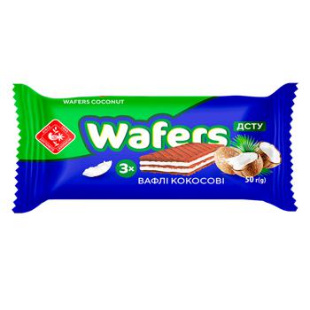 Вафли Zhytomyr Lasoshchi Wafers кокосовые 50г